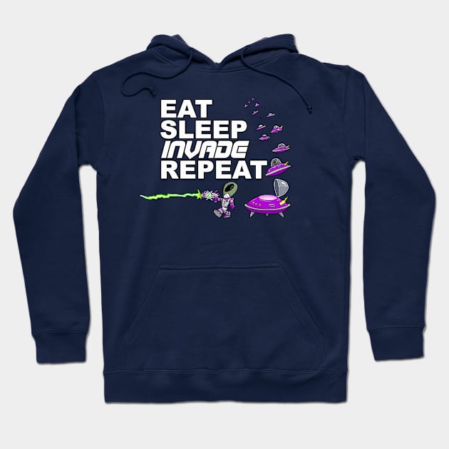 Eat Sleep Invade Repeat Hoodie by Turnbolt